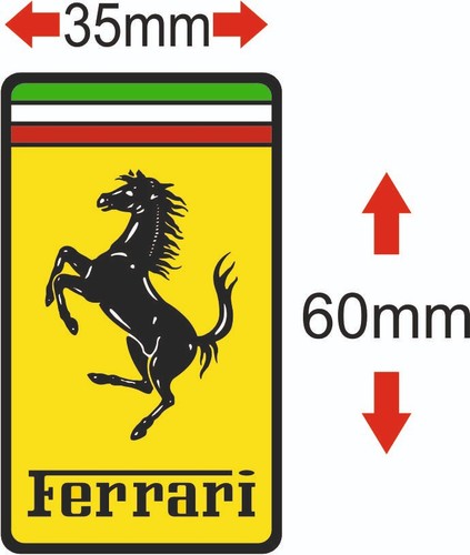 Ferrari aufkleber logo x - ferrari,