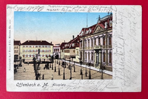 Offenbach 1900 aliceplatz - ak,