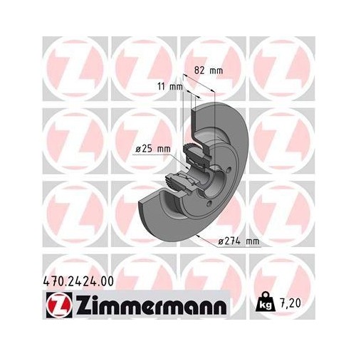 Bremsscheibe zimmermann - bremsscheibe,