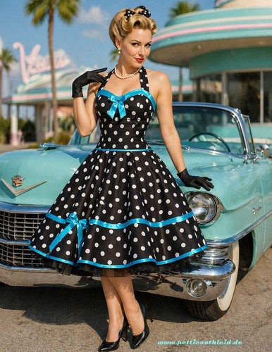 50er korsagen petticoat kleid - korsagen,