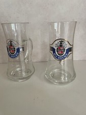 Bierglas mit Henkel / Maßkrug Beck's * M.S.Beck's * selten Sammler 2x