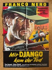Mit Django kam der Tod - original Filmplakat - Franco Nero, Klaus Kinski - DinA 