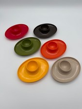6x Vintage Eierbecher 70er