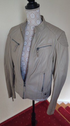 Neue lederjacke taupe nappa - lederjacke,,