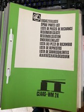 Claas Ersatzteilliste Claas WM 24   Original fast Unbenutzt