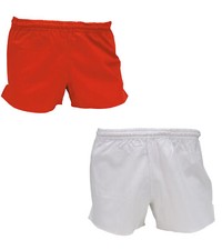 Original Bundeswehr Sporthose BW Trainingshose Shorts Turnhose Hose Weiß und Rot