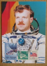 Raumfahrer Reinhold Ewald MIR Docking Mission 1997, gut erhalten, siehe Foto.