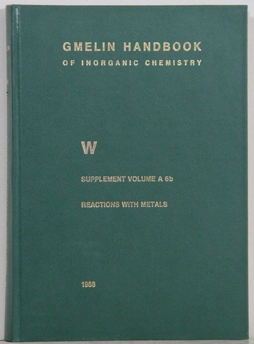 Gmelin handbook inorganic - gmelin,