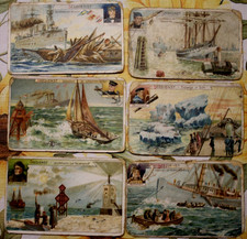 6x Sammelbilder 1933 Aecht Franck Kaffee zusatz Krause & Co.  AD