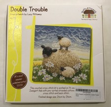 Bothy Threads - Double Trouble - gezähltes Kreuzstich-Set (Lucy Pittaway) 26 cm sq