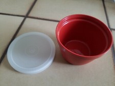 Tupperware 1 Uno -Kunterbunt Dose rund braun-transparent neuwertig