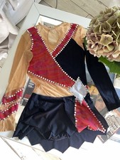 Eiskunstlauf RSG Traum Kür Kleid NEU Gr 158 Maßanfertigung Np 140€ Strass