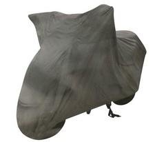 Graue Motorradgarage