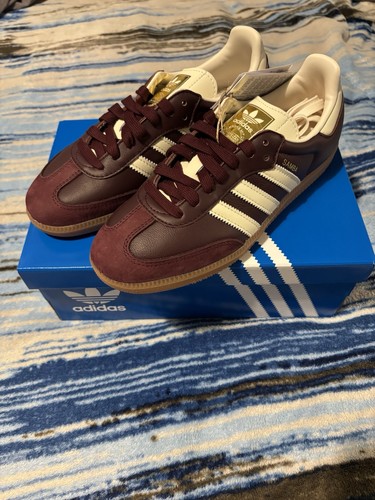 Adidas samba maroon gold - samba,