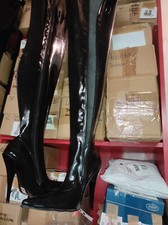 Latex gummi Overknee Stiefel  schwarz  42 43 44 45 46 47    Bolingier Poland