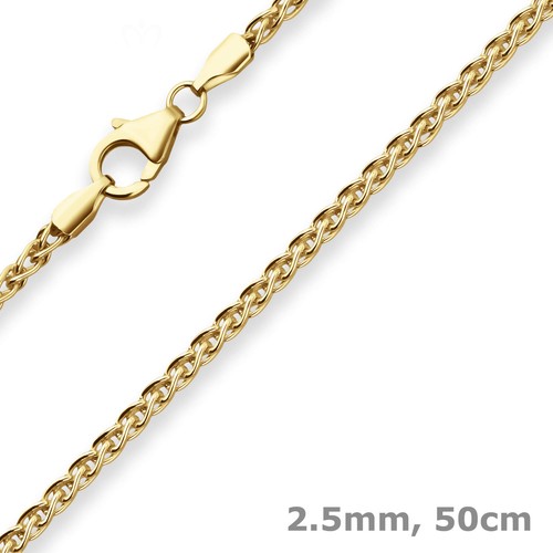 5mm zopfkette goldkette - zopfkette,