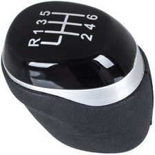 Schaltknauf Schwarz Silber