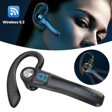Bluetooth Headset Kopfhörer Trucker Kabellos Handy Smartphone Einohr Ohrhörer