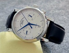Mühle Glashütte Teutonia IV Chronograph 39 mm Automatikuhr FullSet Neuw. 