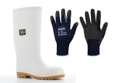 Gummistiefel weiß S4