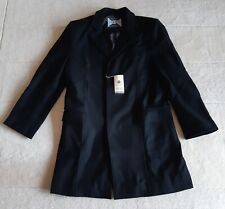 Neuer eleganter schwarzer Kurzmantel Gr. 48/50 von Woolmark Blend–Classic Legend