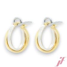 Creolen 585 Gelb-& Weißgold