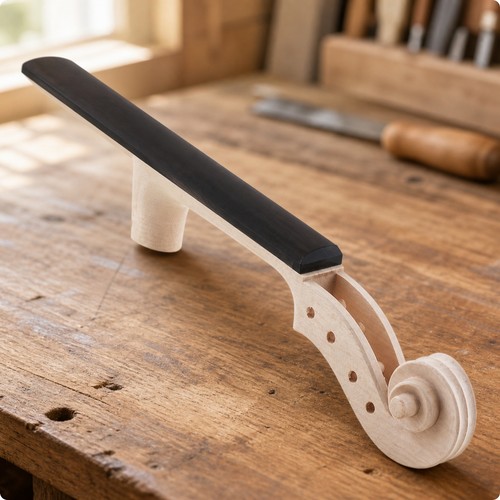 Geigenhals aus ahornholz - geigenhals,