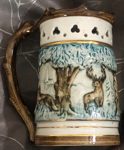 Keramik jagd wald motiv - keramik,