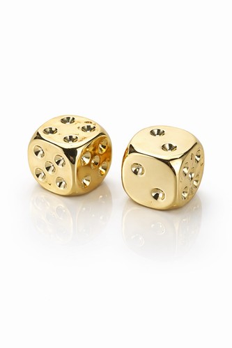 Gold acryl würfel - acryl-würfel-set, 2pcs