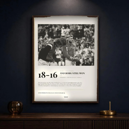 Borg mcenroe art print - borg,