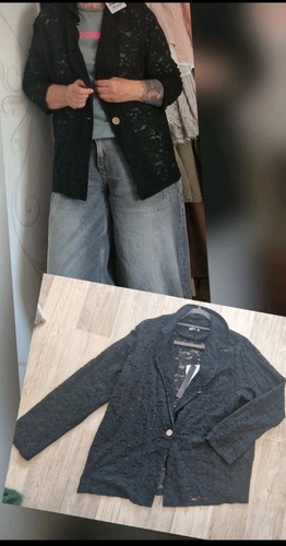Spitzen blazer transparent - blazer,