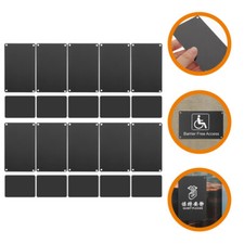  20 Pcs Aluminiumplatte Rohlinge Leeres Namensschild Aluminiumzeichen