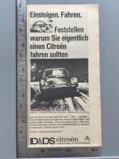 Citroen ID & DS Oldtimer Original Vintage Werbung 1967 Reklame advert