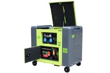 ELEKTRISCHER DIESELGENERATOR SCHALLGEDÄMPFT STROMAGGREGAT TYPE PANDA 5.5KW 230V