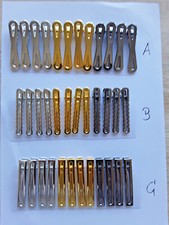 ZWEI  Haarspangen  "Entenschnabel"   gold, silber-oder anthrazitfarbig   +R1+