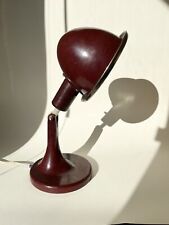 Schreibtischlampe Art Deco-Stil Arztlampe EMVT Bakelit dunkelrot