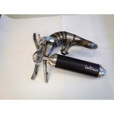 Auspuffanlage LeoVince Komplettanlage X-FIGHT Black Edition, Edelstahl schwarz