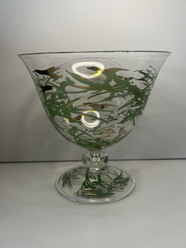 Vintage glas fußschale - vintage, /
