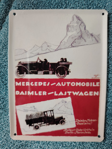 Blechschild mercedes benz - blechschild,