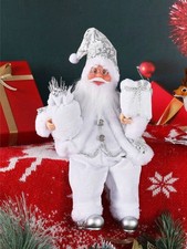 14" Santa Figurine, Weihnachtsdekoration, Santa Puppe, Stehender Sa bei
