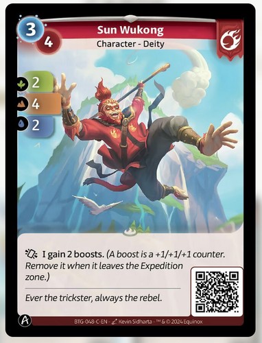 Altered tcg bravos sun wukong - tcg,
