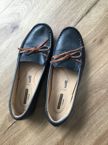 Clarks dunkelblaue mokassins - clarks,