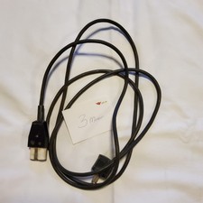 DDR GERÄTESTECKER  KABEl 3m alte Waffeleisen Bügeleisen HEISSGERÄTE STECKER alt