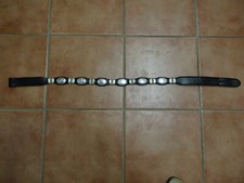 reitsport Westernreiten Damenbekleidung Leder-Concho-Gürtel