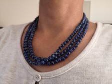 Halskette lapis lazuli 44cm - lapis,
