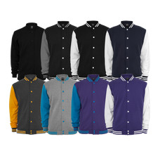 URBAN CLASSICS 2-TONE SWEAT COLLEGE JACKE Oldschool Light Winter Jacke HipHop 5X