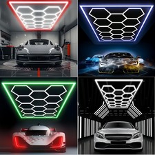 14x Hexagon Garage LED Lampe