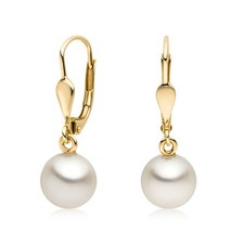 MATERIA Perlen Ohrringe Gold