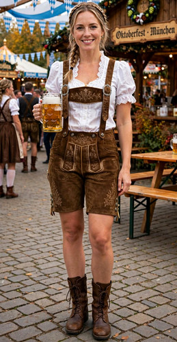 Frauen echt cowleder kniehose - cowleder,