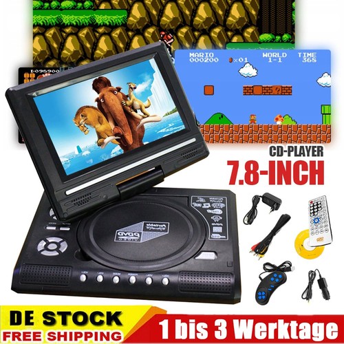 Tragbar dvd cd player - 16:9,